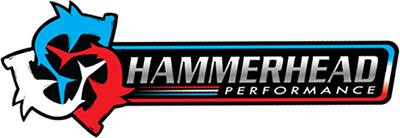 Hammerhead Performance logo with a stylized hammer and sickle design.